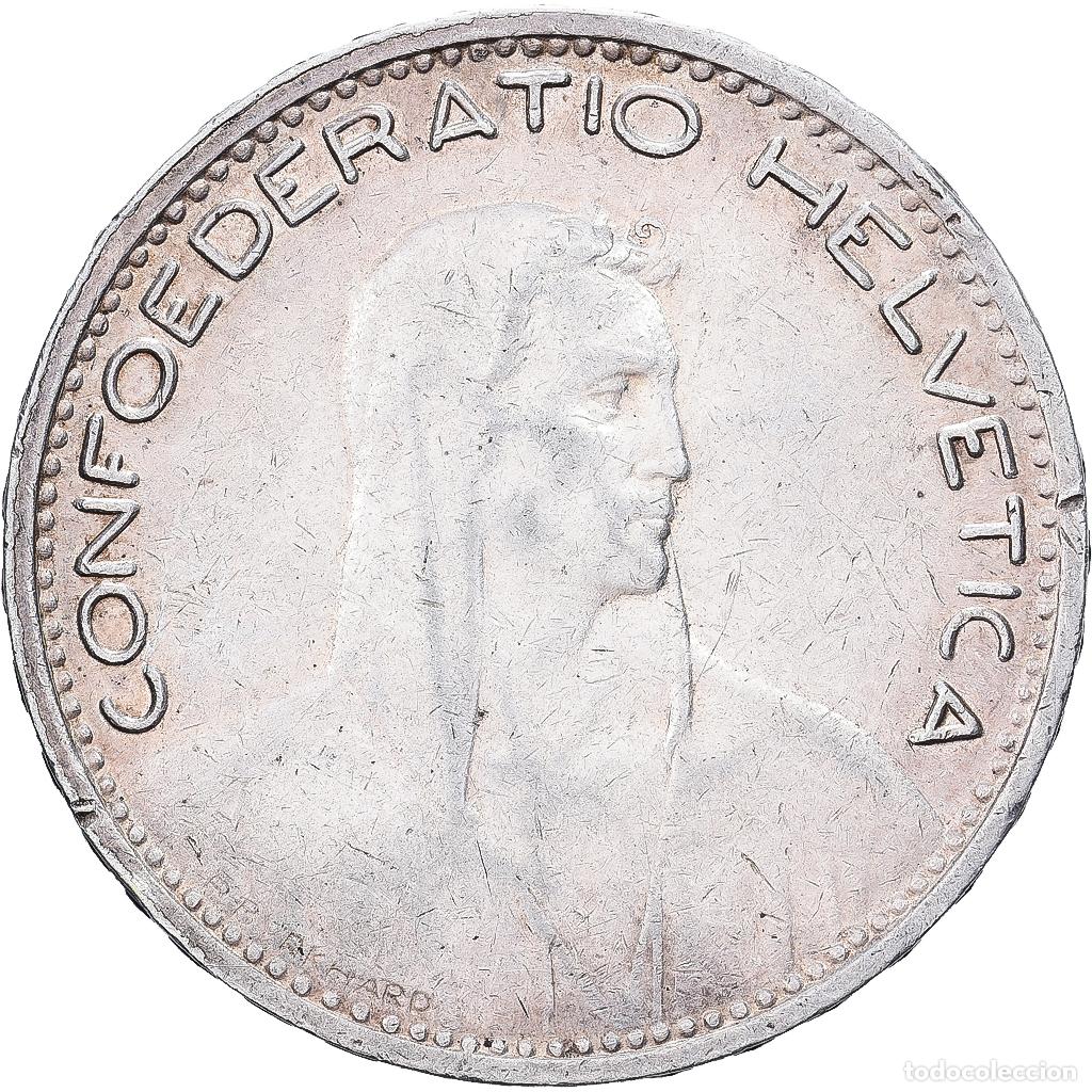 Monedas antiguas de Europa: [#1202829] Suiza, 5 Francs, 1923, Bern, Plata, MBC, KM:37
