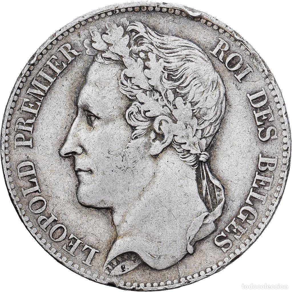 Monedas antiguas de Europa: [#1117826] Moneda, B&eacute;lgica, Leopold I, 5 Francs, 5 Frank, 1848, BC+, Plata, KM:3.2