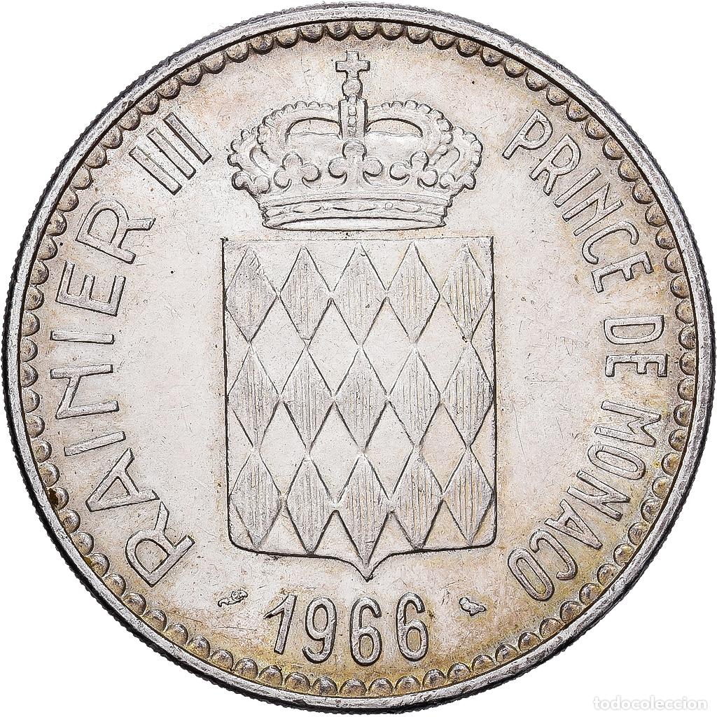 Monedas antiguas de Europa: [#1213942] M&oacute;naco, Rainier III, 10 Francs, 1966, Paris, Plata, MBC+, KM:146