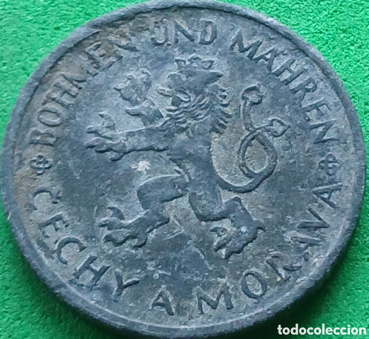 Monedas antiguas de Europa: Bohemia y Moravia 1 corona 1942 km#4