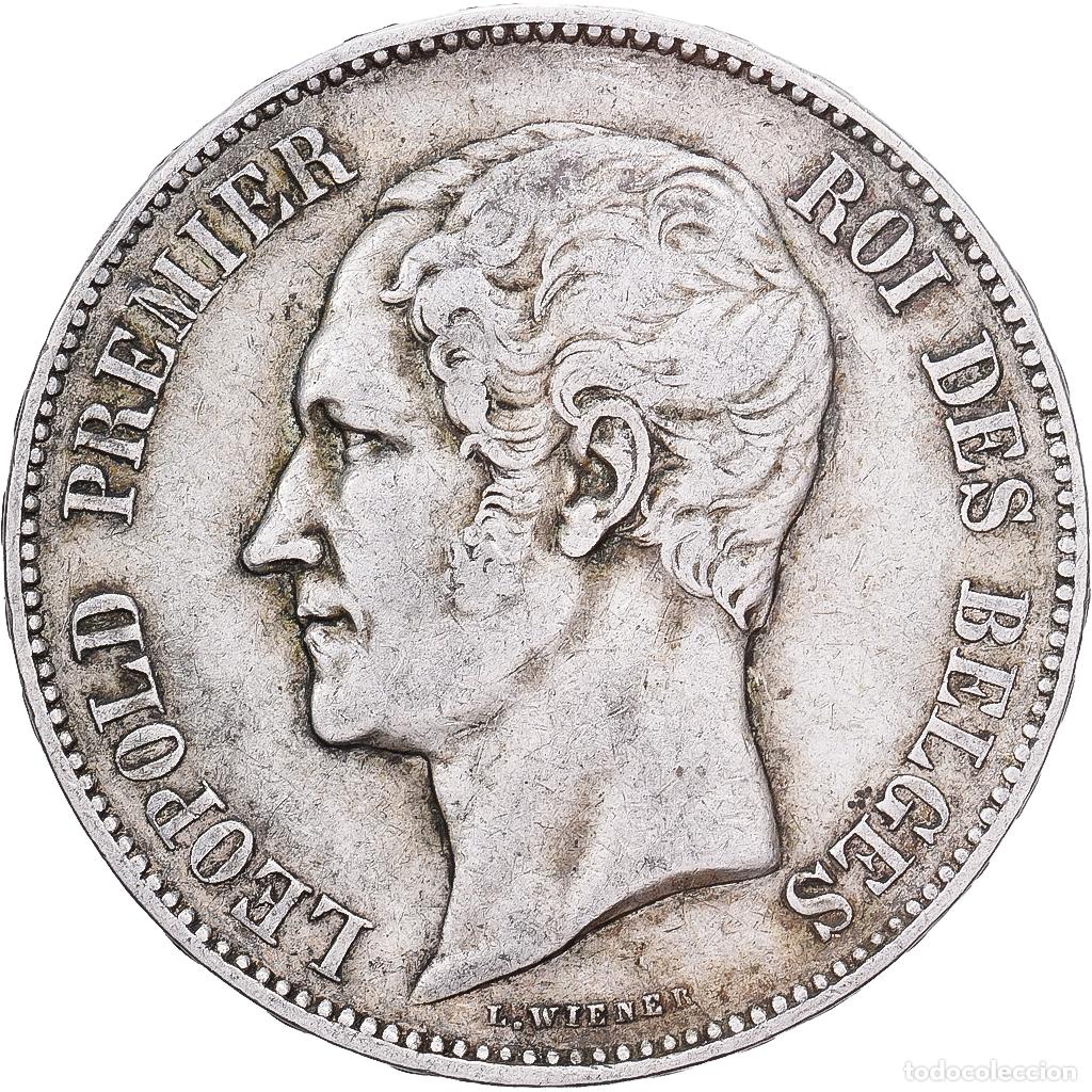Monedas antiguas de Europa: [#1202886] B&eacute;lgica, Leopold I, 5 Francs, 5 Frank, 1865, Brussels, Plata, MBC, KM:17