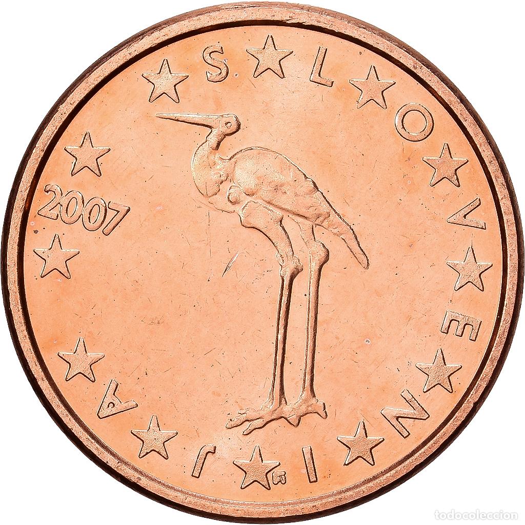 Monedas antiguas de Europa: [#1513100] Eslovenia, 1 Centime, 2007, Lisbon, Acier plaqu&eacute; cuivre, SC, KM:68