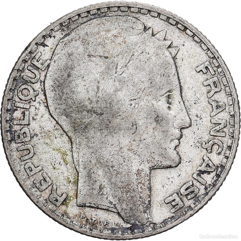 Monedas antiguas de Europa: [#1530011] Francia, 10 Francs, Turin, 1930, Paris, Plata, BC+, KM:878