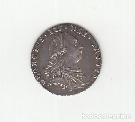 Monedas antiguas de Europa: GRAN BRETA&Ntilde;A. Moneda de 6 p. de Plata de 1787. Bonita y rara. EBC.