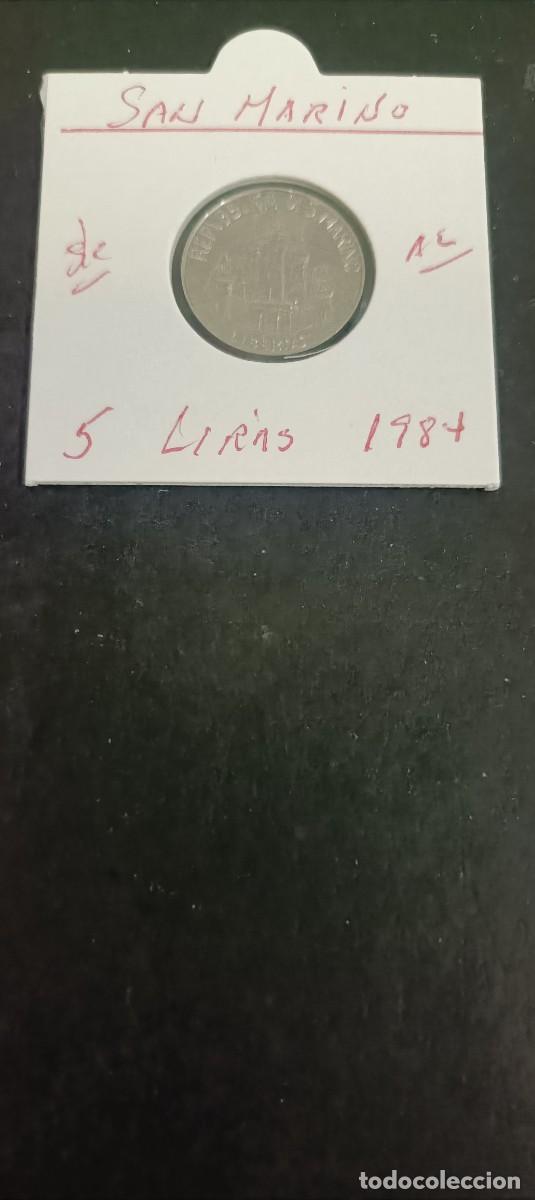 Monedas antiguas de Europa: SAN MARINO 5 LIRAs 1984 S/C KM=161 (ALUMINIO)