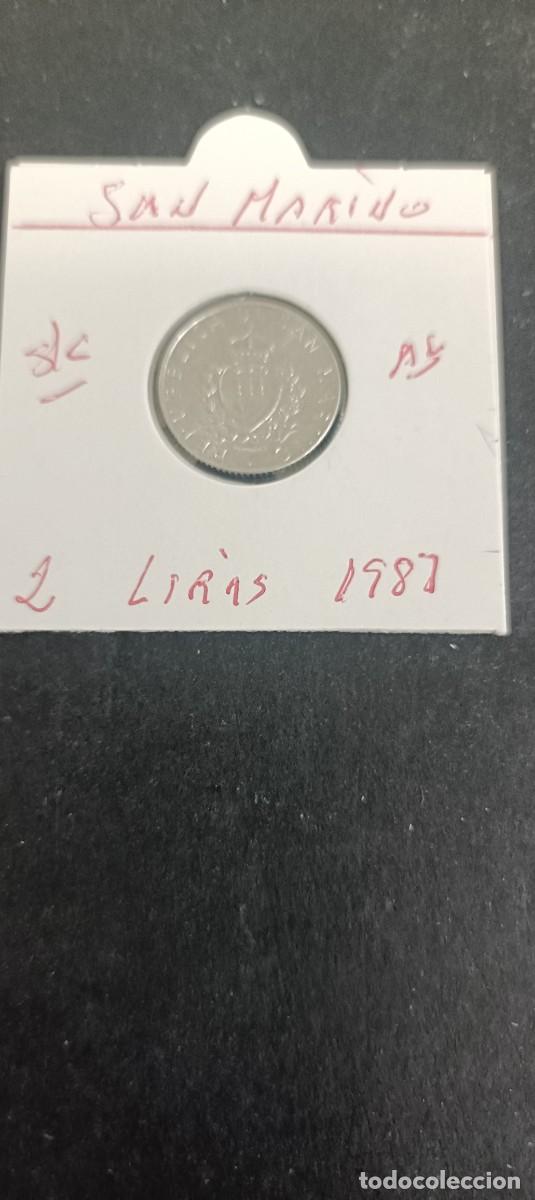 Monedas antiguas de Europa: SAN MARINO 2 LIRAS 1987 S/C KM=202 (ALUMINIO)