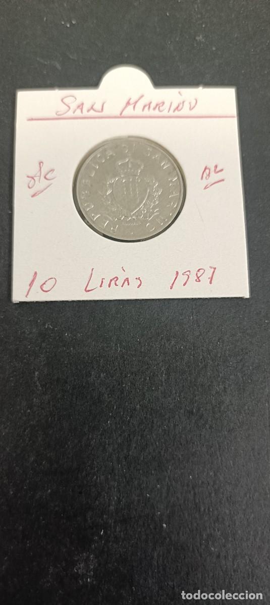 Monedas antiguas de Europa: SAN MARINO 10 LIRAS 1987 S/C KM=204 (ALUMINIO)