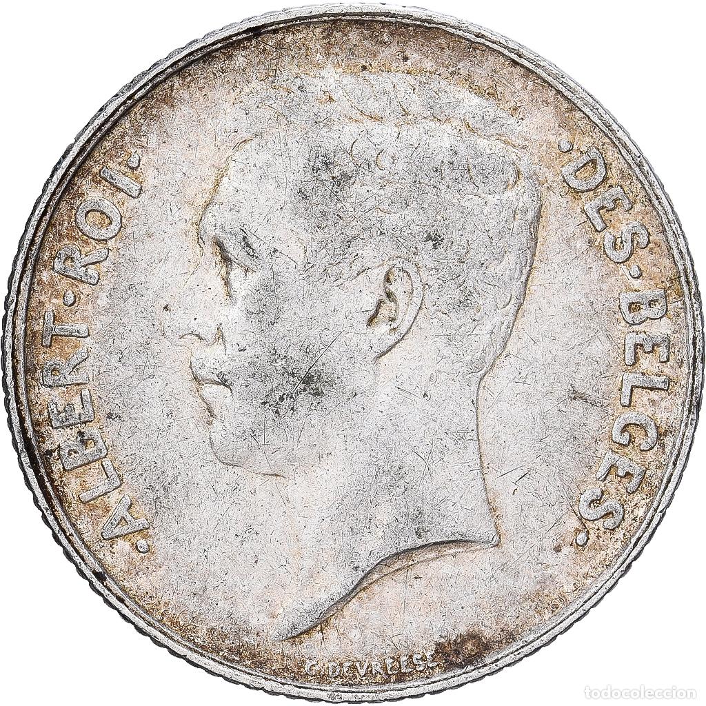 Monedas antiguas de Europa: [#1530037] B&eacute;lgica, Albert I, Franc, 1911, Brussels, Plata, MBC, KM:72