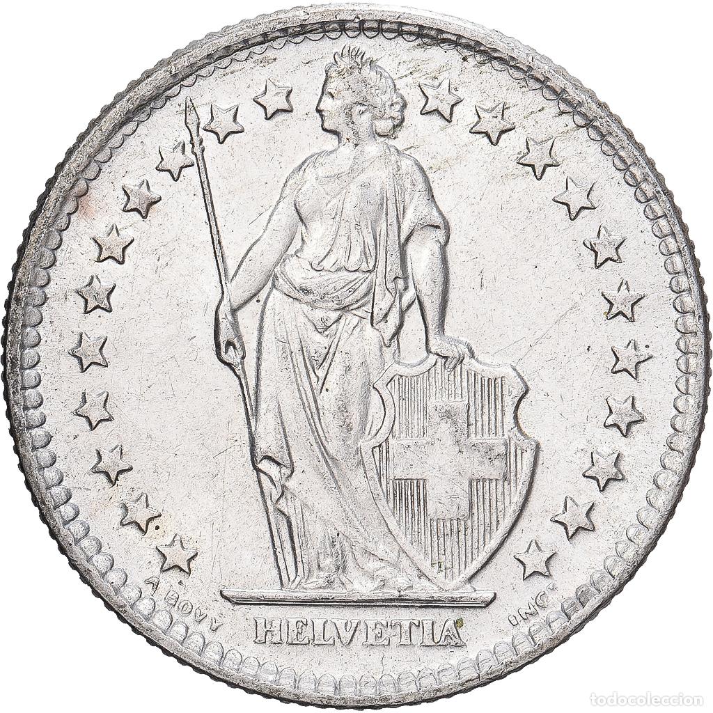 Monedas antiguas de Europa: [#1530039] Suiza, 2 Francs, 1960, Bern, Plata, EBC, KM:21