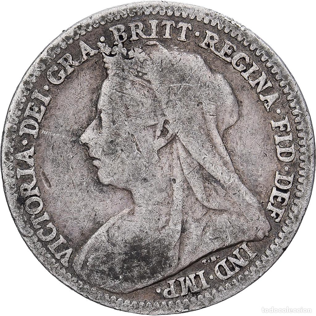 Monedas antiguas de Europa: [#1530048] Gran Breta&ntilde;a, Victoria, 3 Pence, 1901, Plata, BC+, KM:777