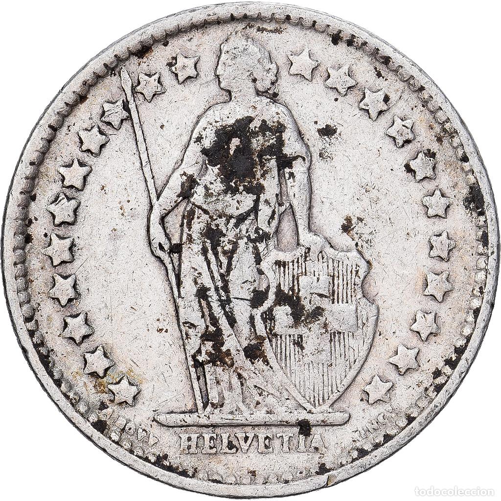 Monedas antiguas de Europa: [#1530049] Moneda, Suiza, 1/2 Franc, 1921, Bern, MBC, Plata, KM:23