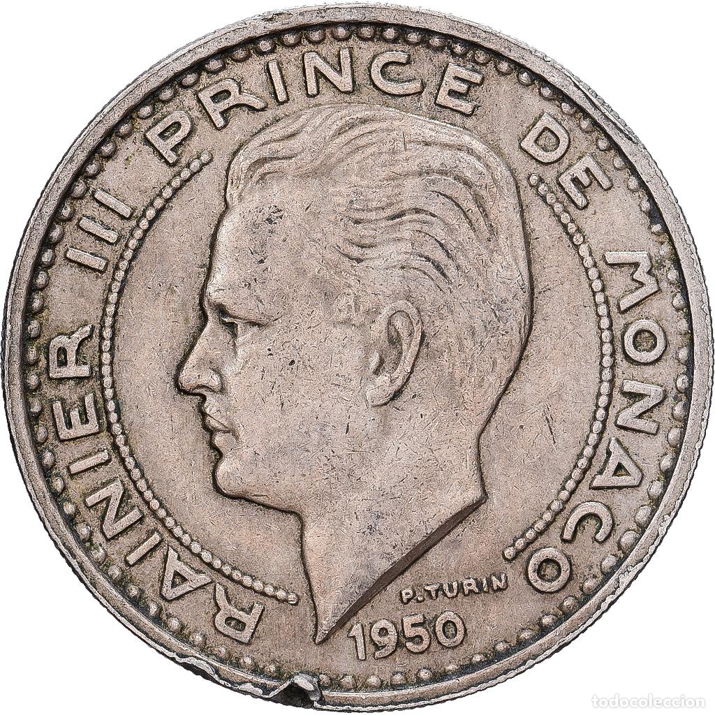 Monedas antiguas de Europa: [#1530050] M&oacute;naco, Rainier III, 100 Francs, Cent, 1950, Cobre - n&iacute;quel, MBC, Gadoury:142