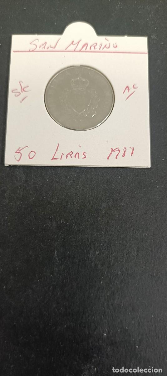 Monedas antiguas de Europa: SAN MARINO 50 LIRAS 1987 S/C KM=206 (ACERO)