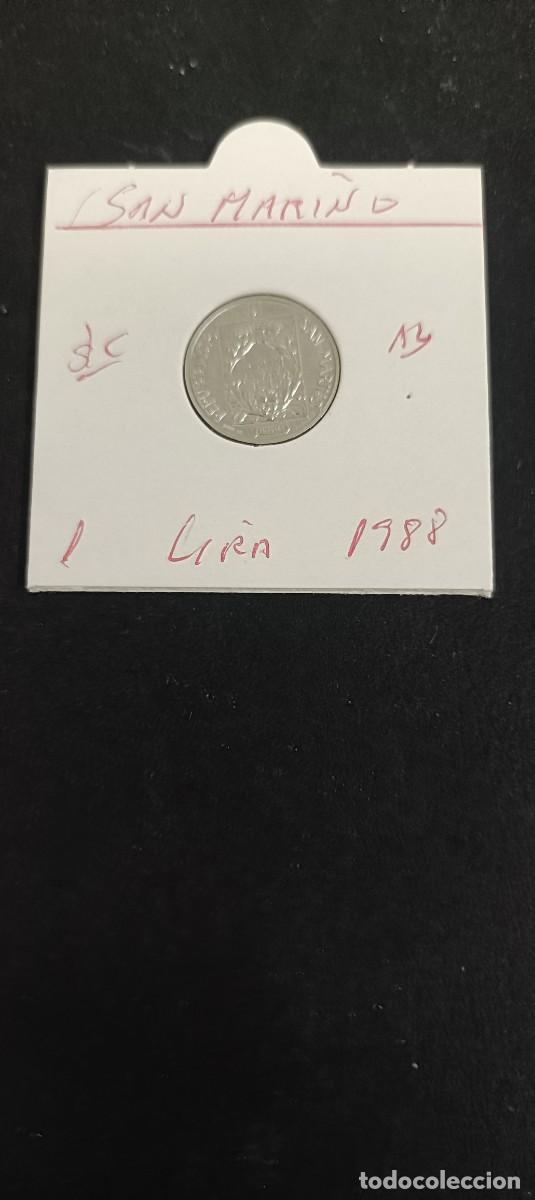 Monedas antiguas de Europa: SAN MARINO 1 LIRA 1988 S/C KM=218 (ALUMINIO)