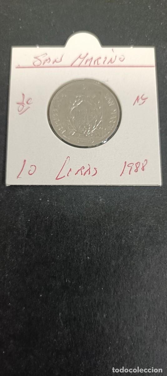 Monedas antiguas de Europa: SAN MARINO 10 LIRAS 1988 S/C KM=221 (ALUMINIO)