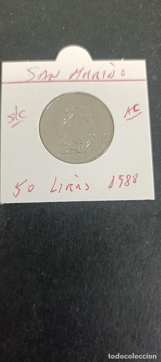 Monedas antiguas de Europa: SAN MARINO 50 LIRAS 1988 S/C KM=223 (ACERO)