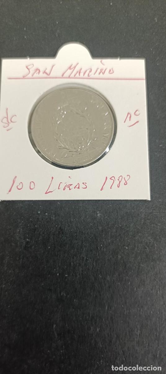 Monedas antiguas de Europa: SAN MARINO 100 LIRAS 1988 S/C KM=224 (ACERO)