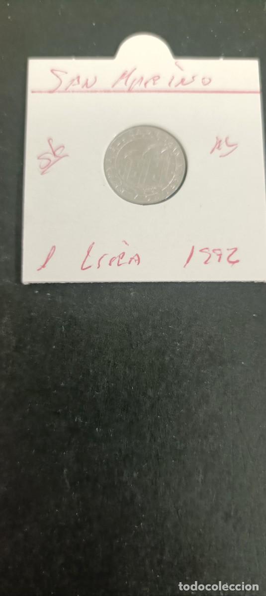 Monedas antiguas de Europa: SAN MARINO 1 LIRA 1992 S/C KM=278 (ALUMINIO)COLUMBUS 1492-1992