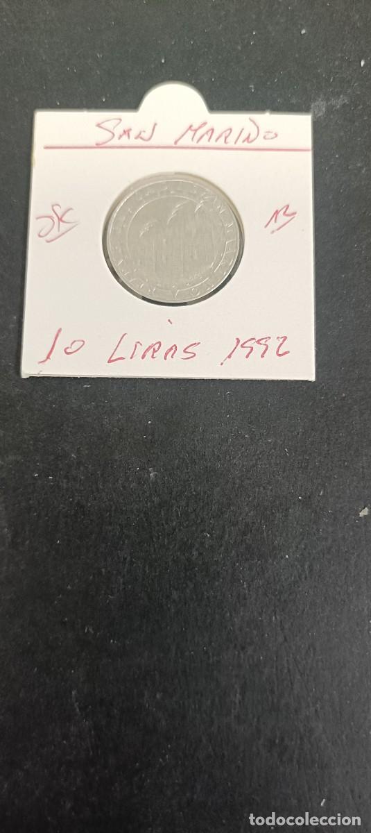 Monedas antiguas de Europa: SAN MARINO 10 LIRAS 1992 S/C KM=281 (ALUMINIO)COLUMBUS 1492-1992