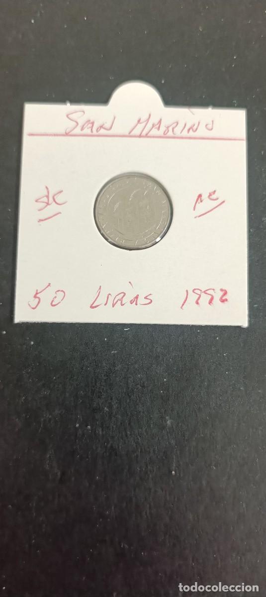 Monedas antiguas de Europa: SAN MARINO 50 LIRAS 1992 S/C KM=283 (ACERO)COLUMBUS 1492-1992