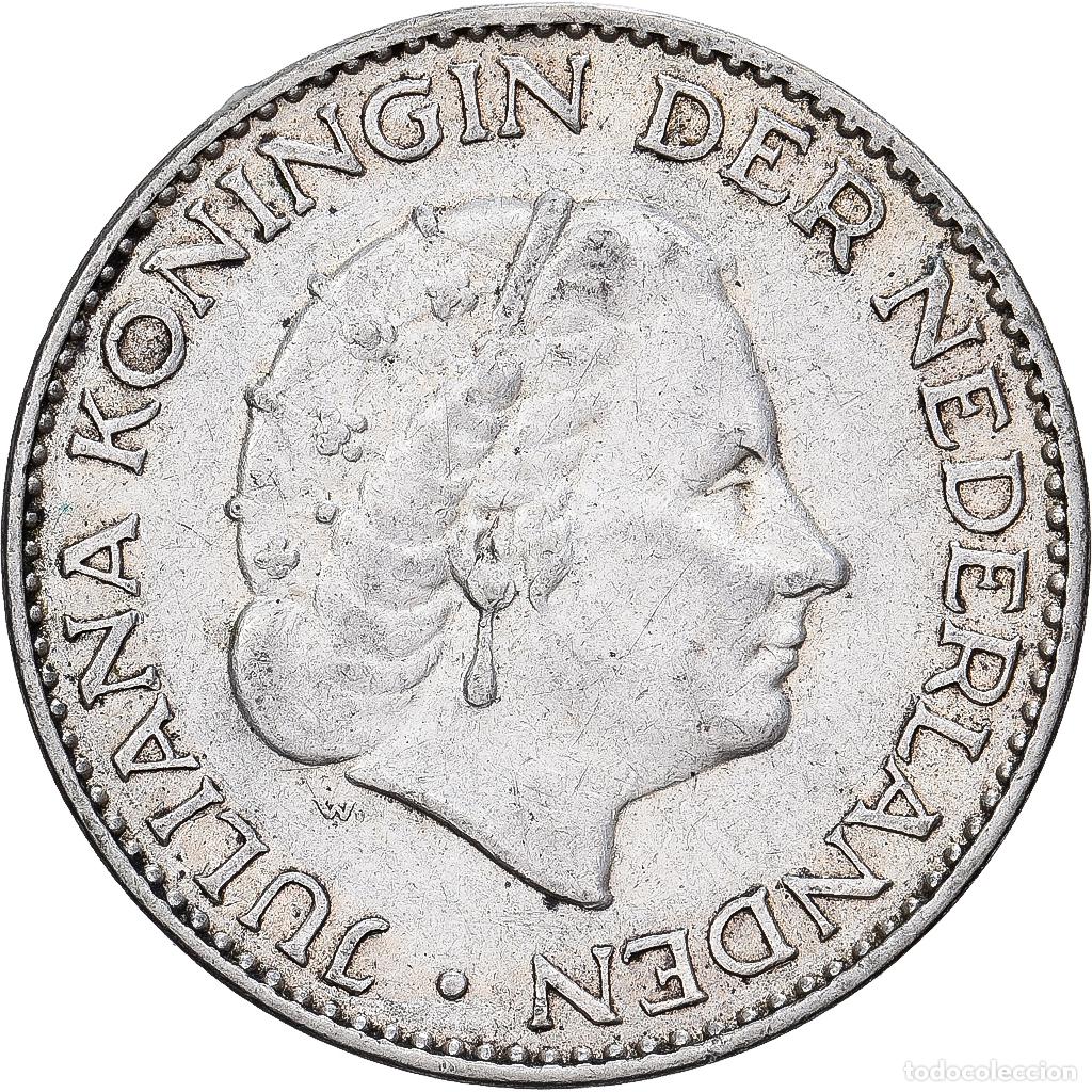 Alte M&uuml;nzen aus Europa: [#1530063] Pa&iacute;ses Bajos, Juliana, 1 Gulden, 1957, Plata, EBC, KM:184