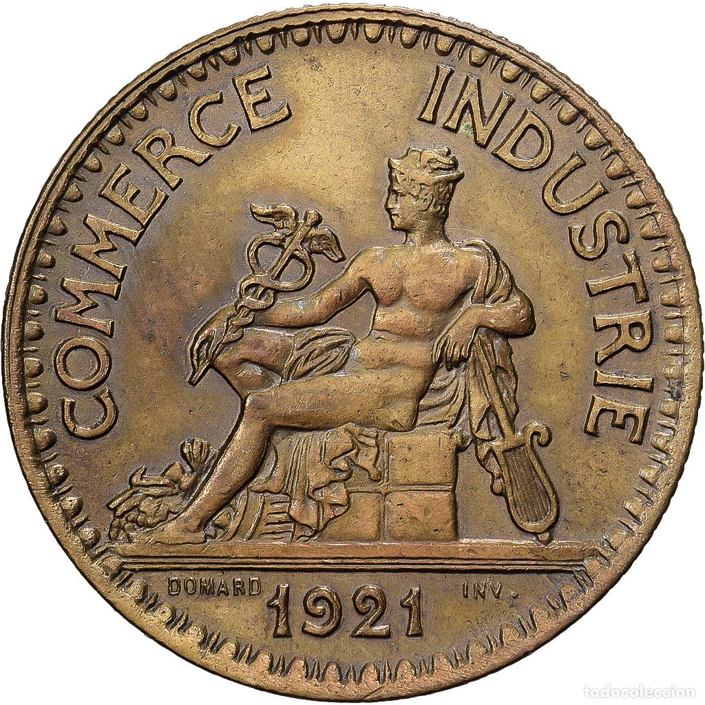 Monedas antiguas de Europa: [#1513148] Francia, Franc, Chambre de commerce, 1921, Paris, Cuproaluminio, EBC