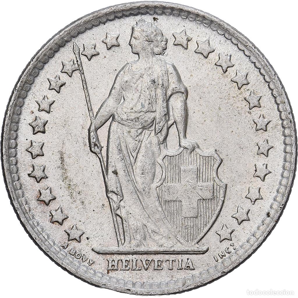 Monedas antiguas de Europa: [#1530086] Suiza, 1/2 Franc, 1959, Bern, Plata, MBC+, KM:23