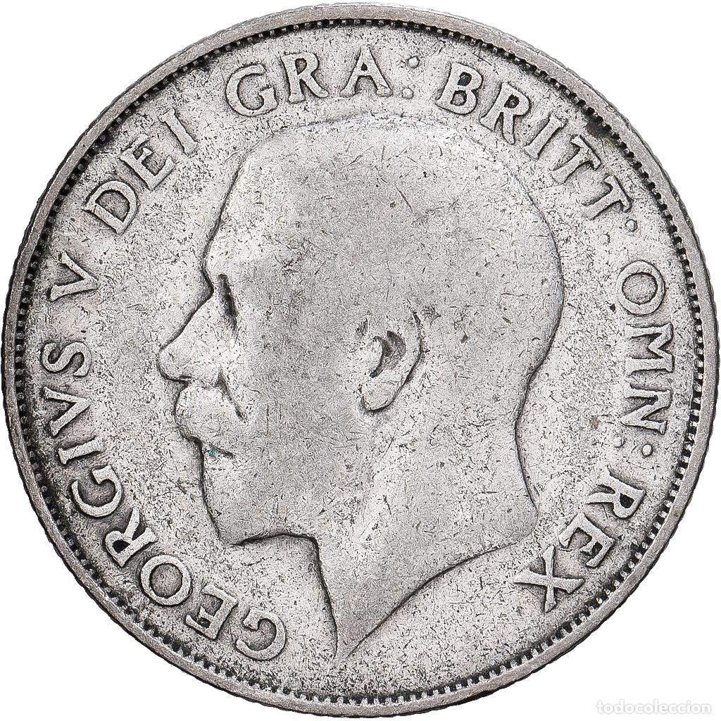 Monedas antiguas de Europa: [#1530072] Great Britain, George V, Shilling, 1924, VF(20-25), Silver, KM:816a