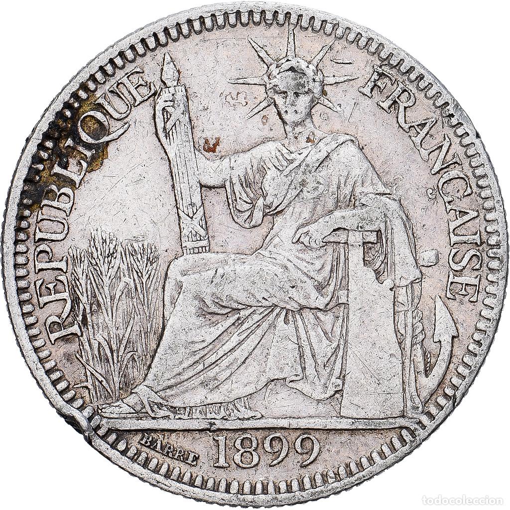Monedas antiguas de Europa: [#1530075] Indochina Francesa, 10 Cents, 1899, Paris, Plata, MBC, Lecompte:141, KM:9