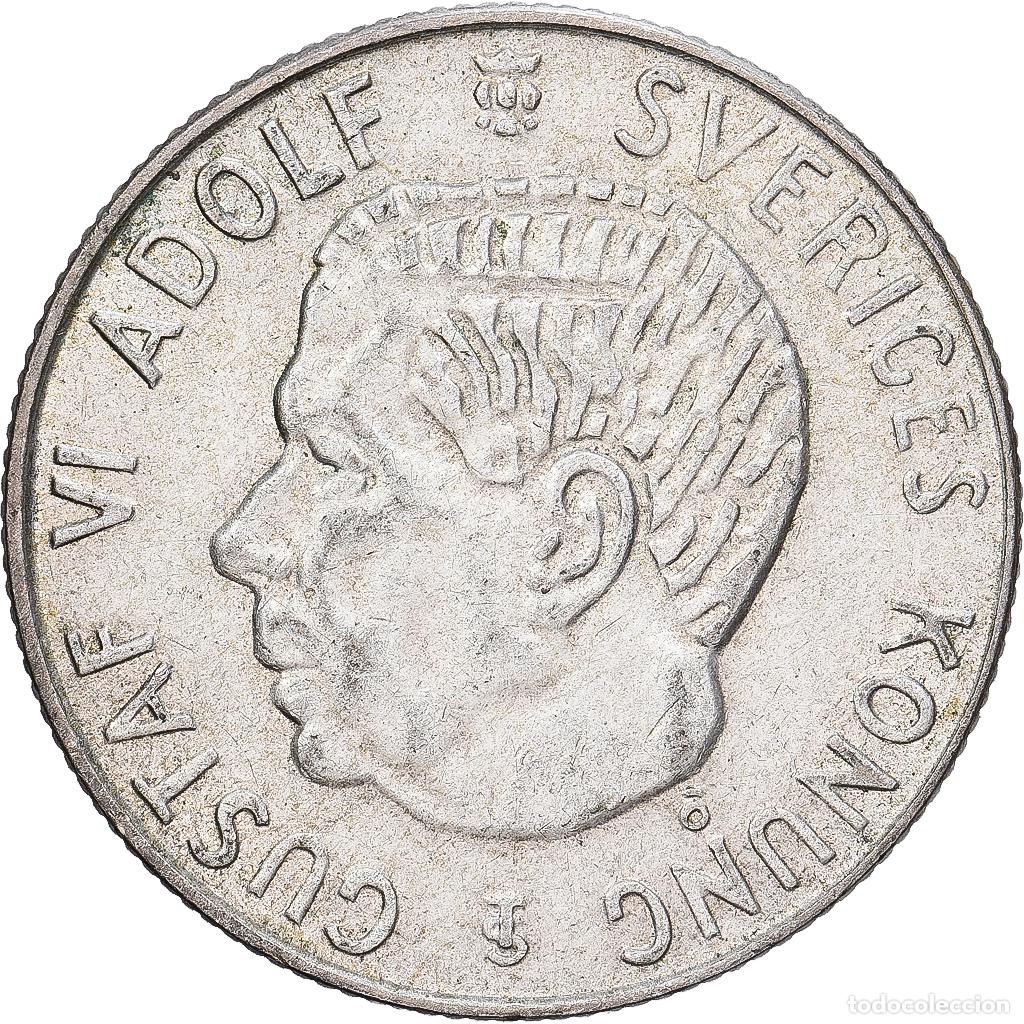 Monedas antiguas de Europa: [#1530087] Suecia, 1 Krona, 1961, Kungsholmen, N&iacute;quel, MBC+, KM:826