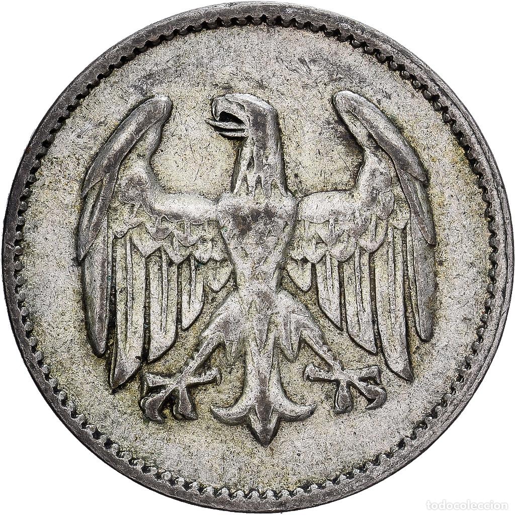Monedas antiguas de Europa: [#1530099] ALEMANIA - REP&Uacute;BLICA DE WEIMAR, Mark, 1924, Stuttgart, Plata, MBC, KM:42