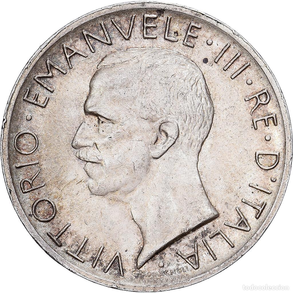 Monedas antiguas de Europa: [#1530106] Italia, Vittorio Emanuele III, 5 Lire, 1929, Rome, Plata, MBC, KM:67.2