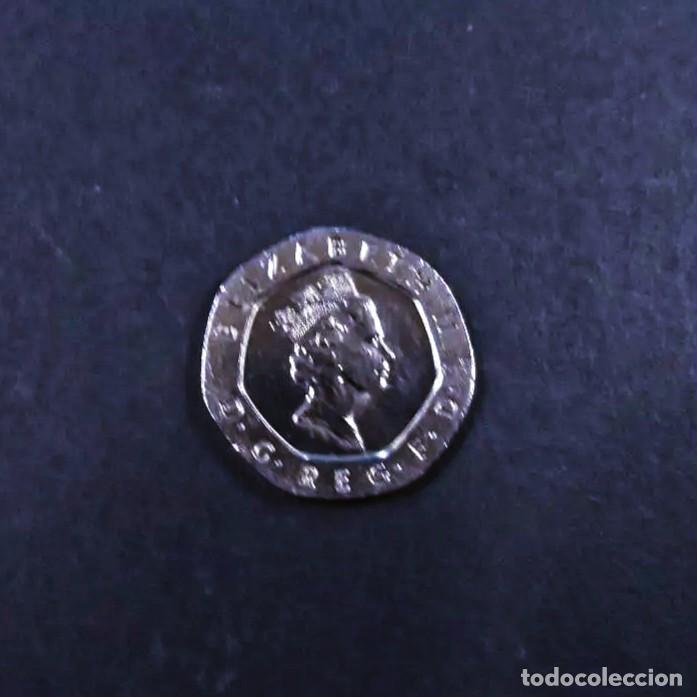 Old Coins of Europe: 20 TWENTY PENCE DE NIQUEL ELIZABETH II .GRAN BRETA&Ntilde;A A&Ntilde;O 1997. M.B.C. SIN CIRCULAR