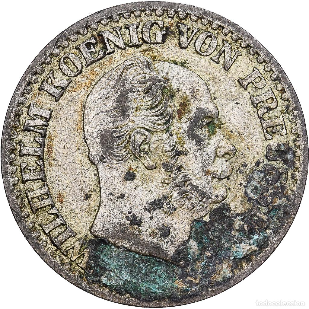 Monedas antiguas de Europa: [#1530121] Estados alemanes, PRUSSIA, Wilhelm I, Groschen, 1870, Hanovre, Plata, BC+