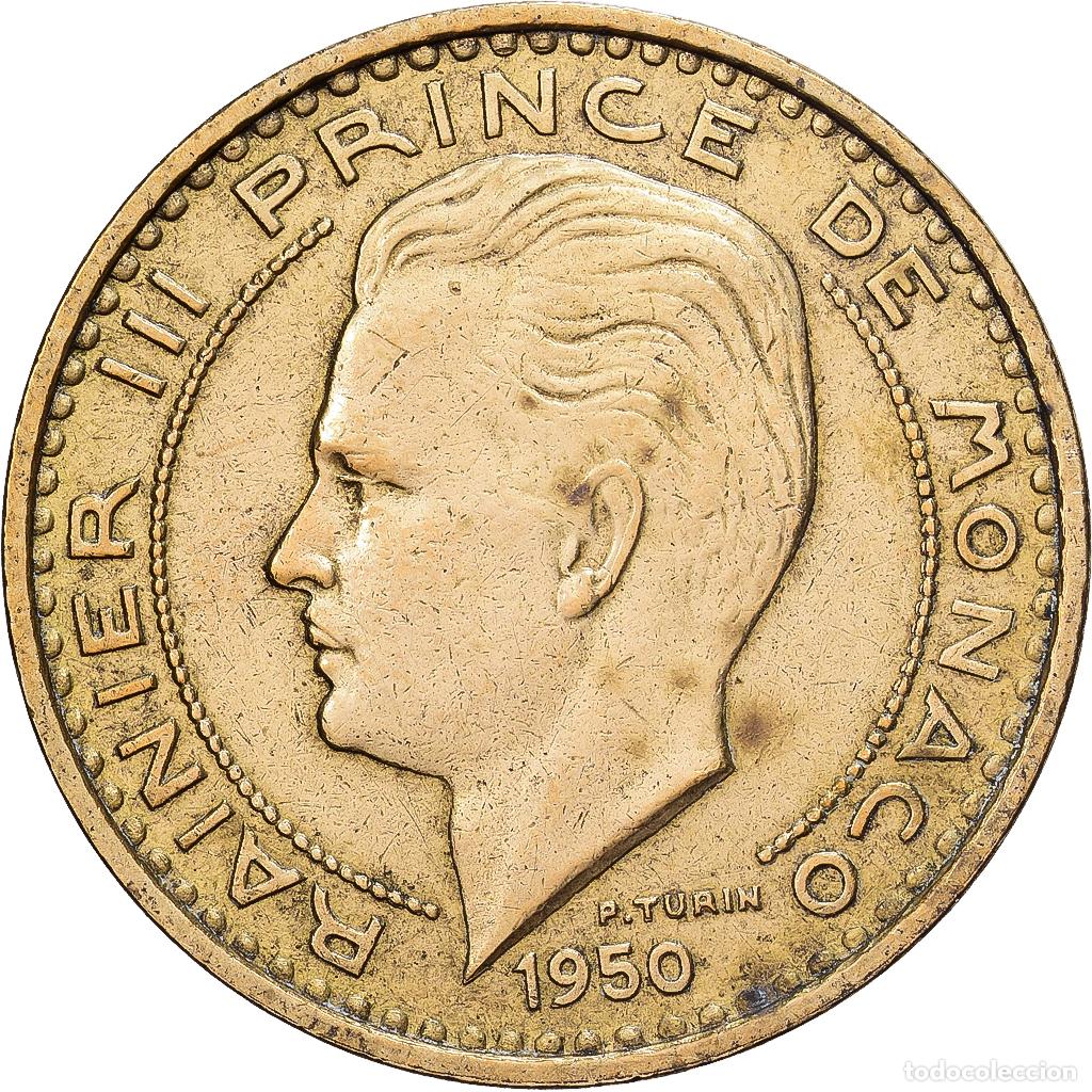 Monedas antiguas de Europa: [#1513163] M&oacute;naco, 50 Francs, 1950, Aluminio - bronce, MBC