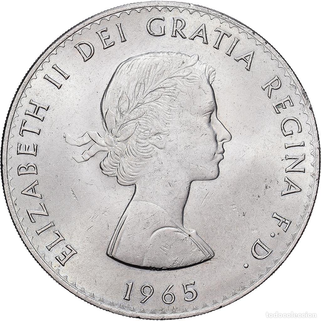 Monedas antiguas de Europa: [#1513208] Gran Breta&ntilde;a, Elizabeth II, Crown, Churchill, 1965, Cobre - n&iacute;quel, MBC