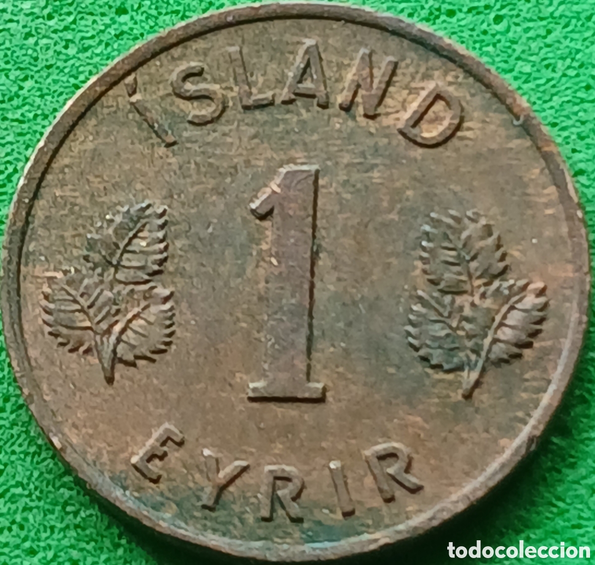 Monedas antiguas de Europa: Islandia 1 eyrir 1953 km#8