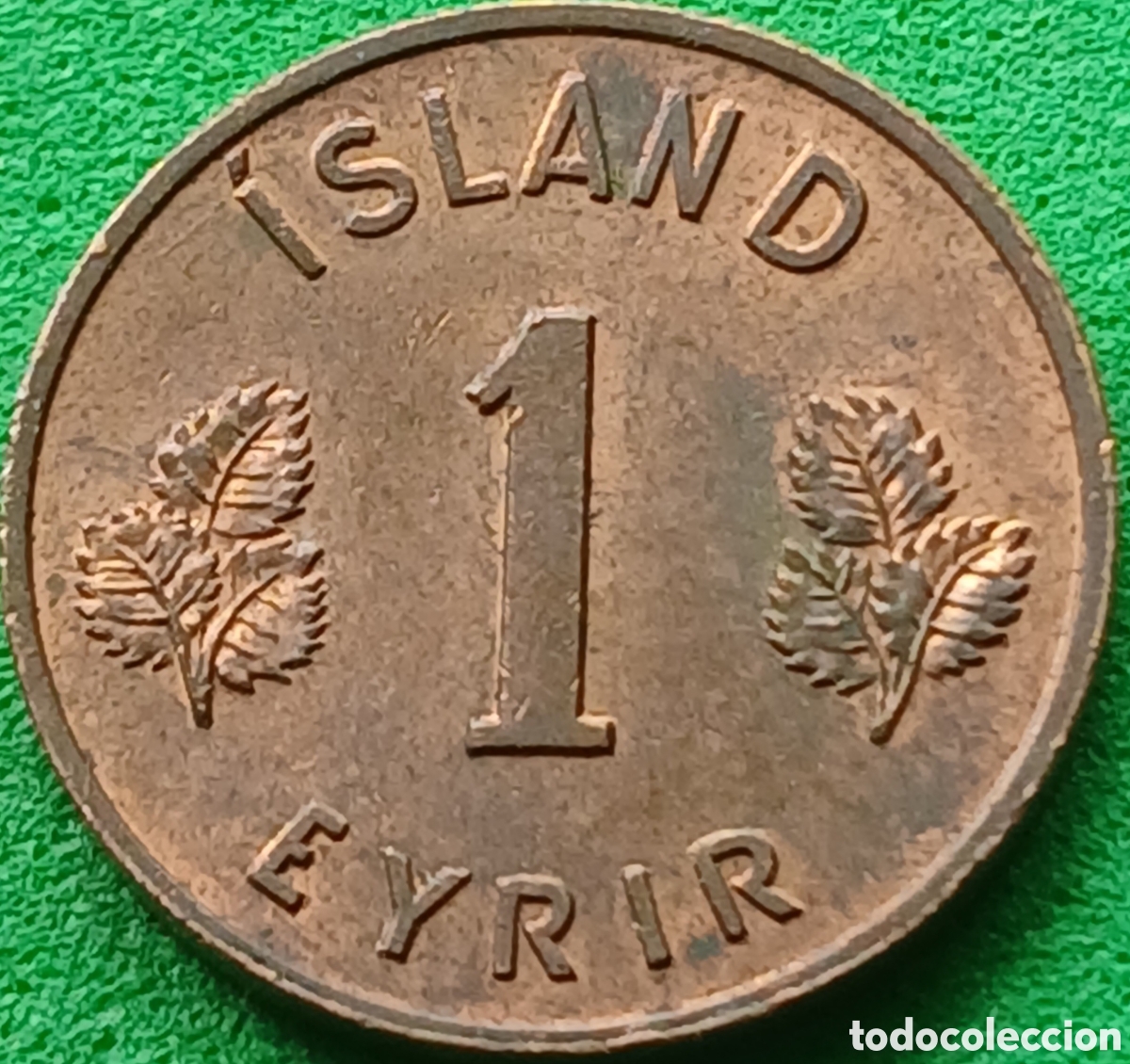 Monedas antiguas de Europa: Islandia 1 eyrir 1956 km#8