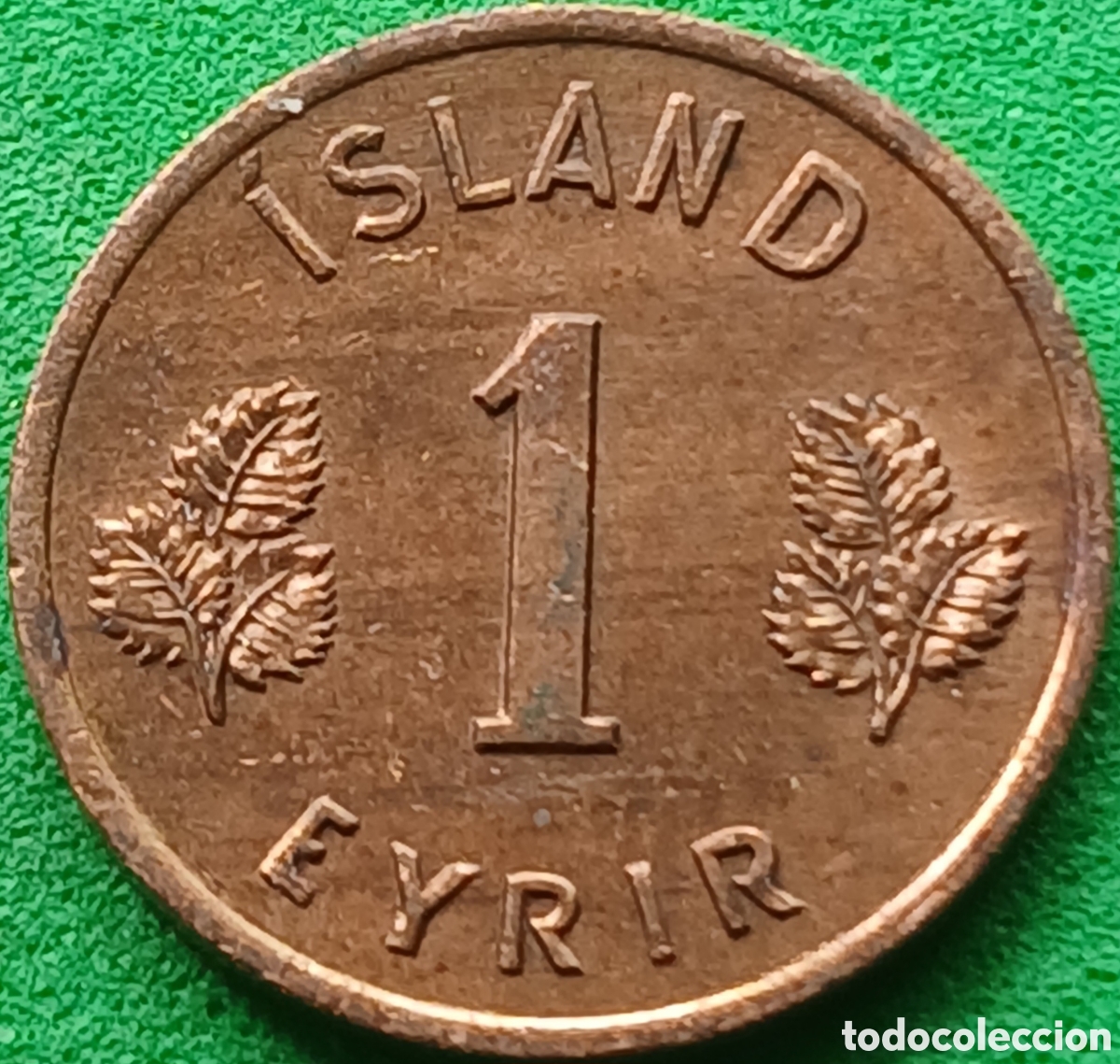 Monedas antiguas de Europa: Islandia 1 eyrir 1966 km#8