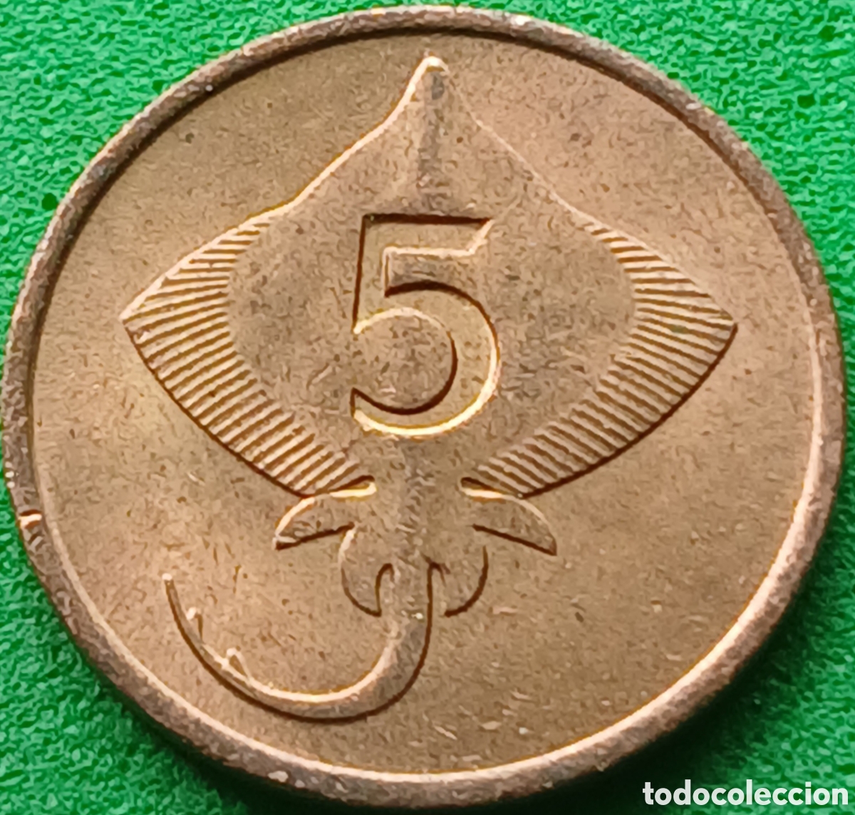 Monedas antiguas de Europa: Islandia 5 aurar 1981 km#24