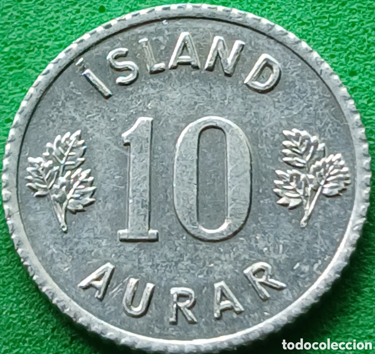 Monedas antiguas de Europa: Islandia 10 aurar 1970 km#10a