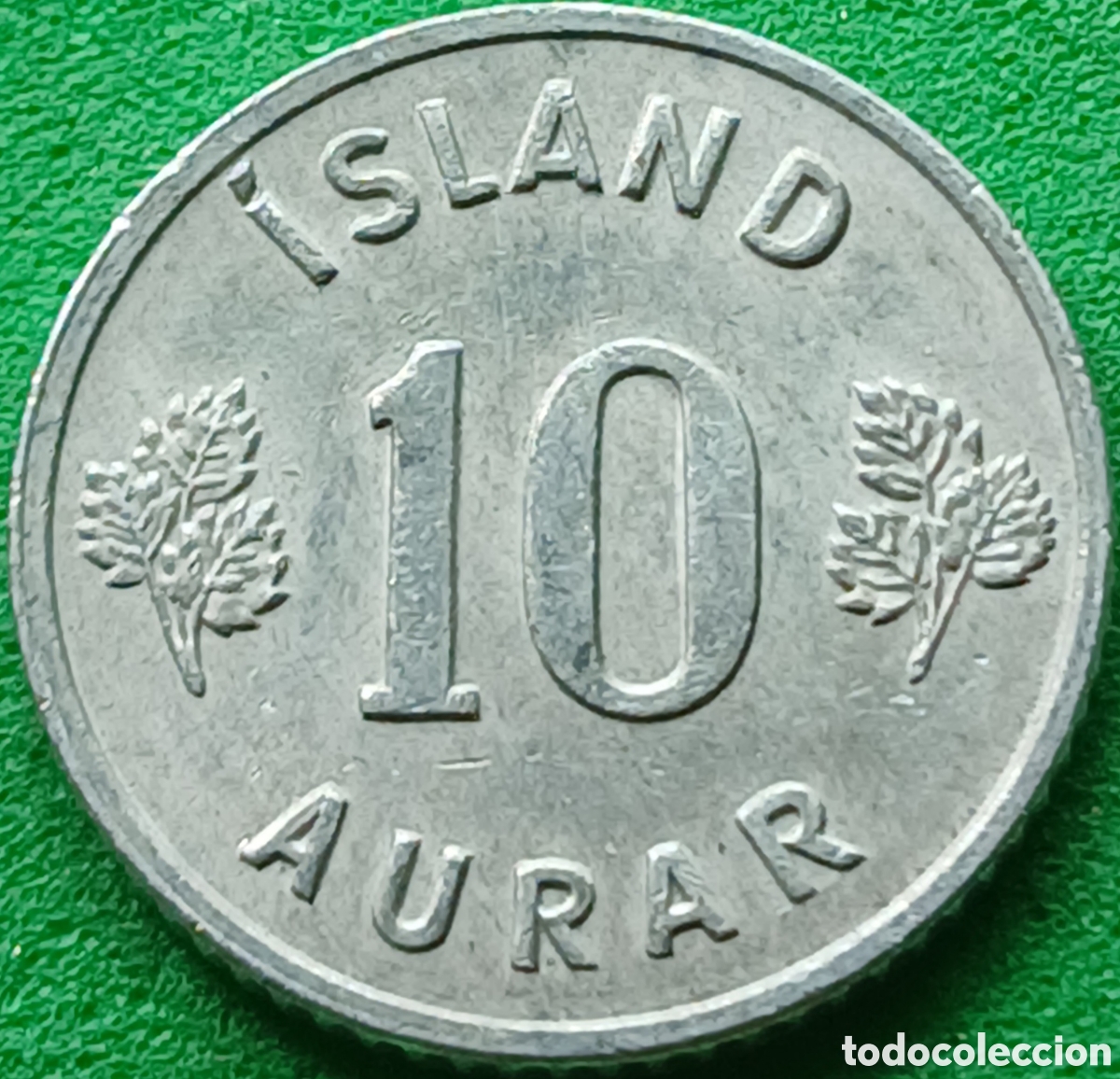 Monedas antiguas de Europa: Islandia 10 aurar 1971 km#10a