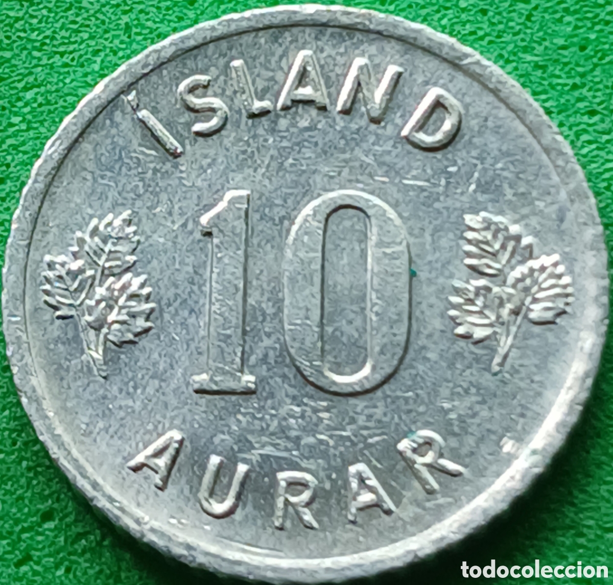 Monedas antiguas de Europa: Islandia 10 aurar 1974 km#10a