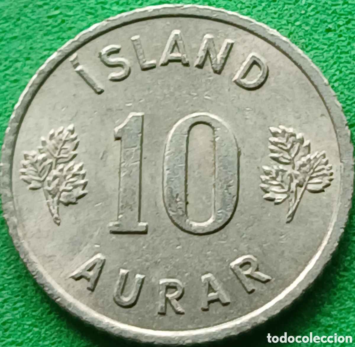 Monedas antiguas de Europa: Islandia 10 aurar 1962 km#10