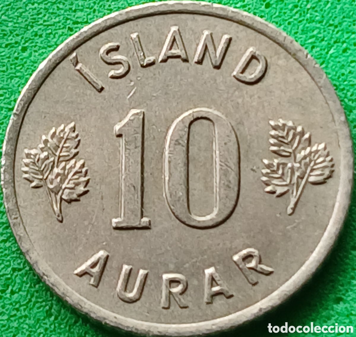 Monedas antiguas de Europa: Islandia 10 aurar 1963 km#10
