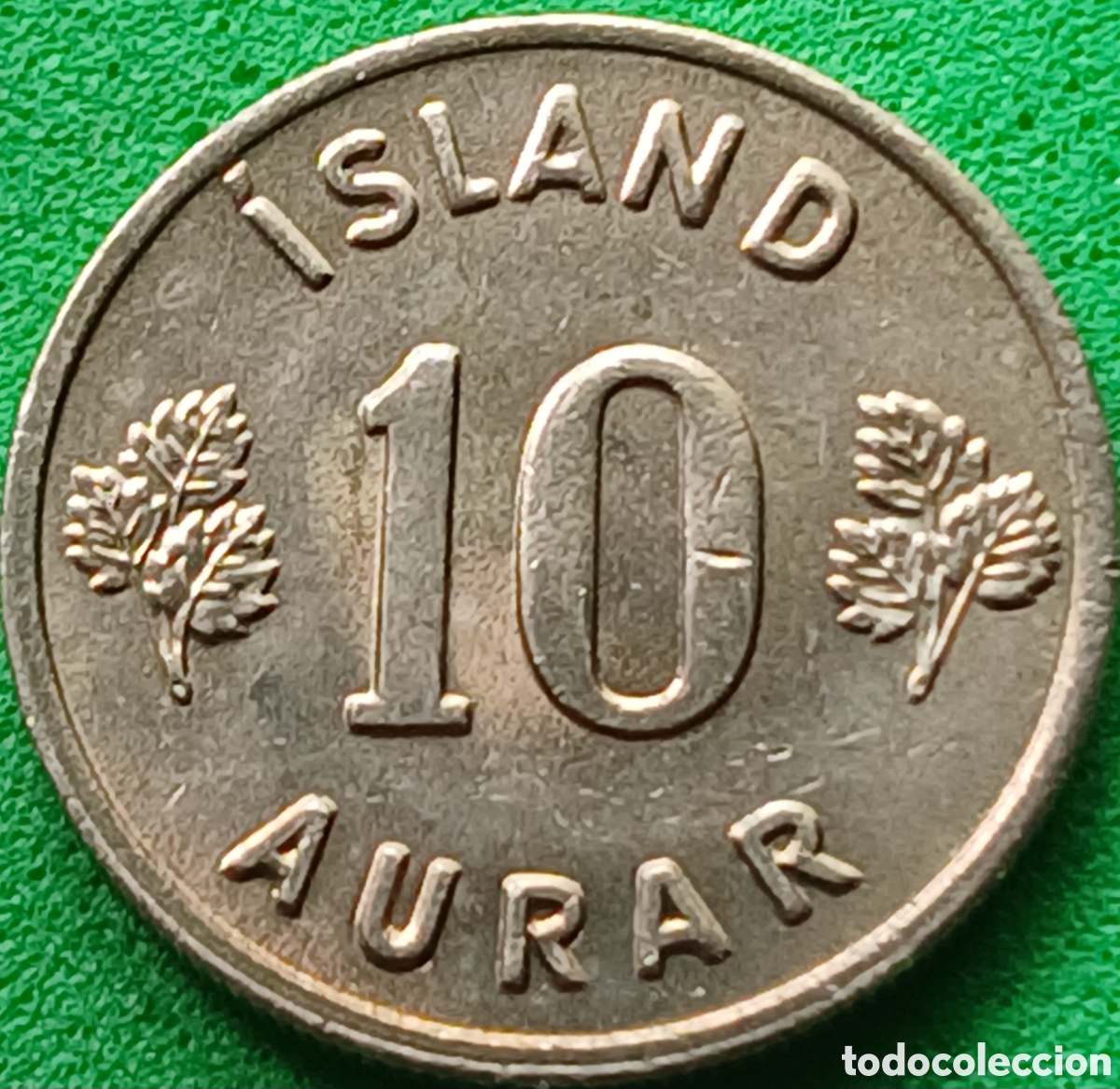 Monedas antiguas de Europa: Islandia 10 aurar 1969 km#10