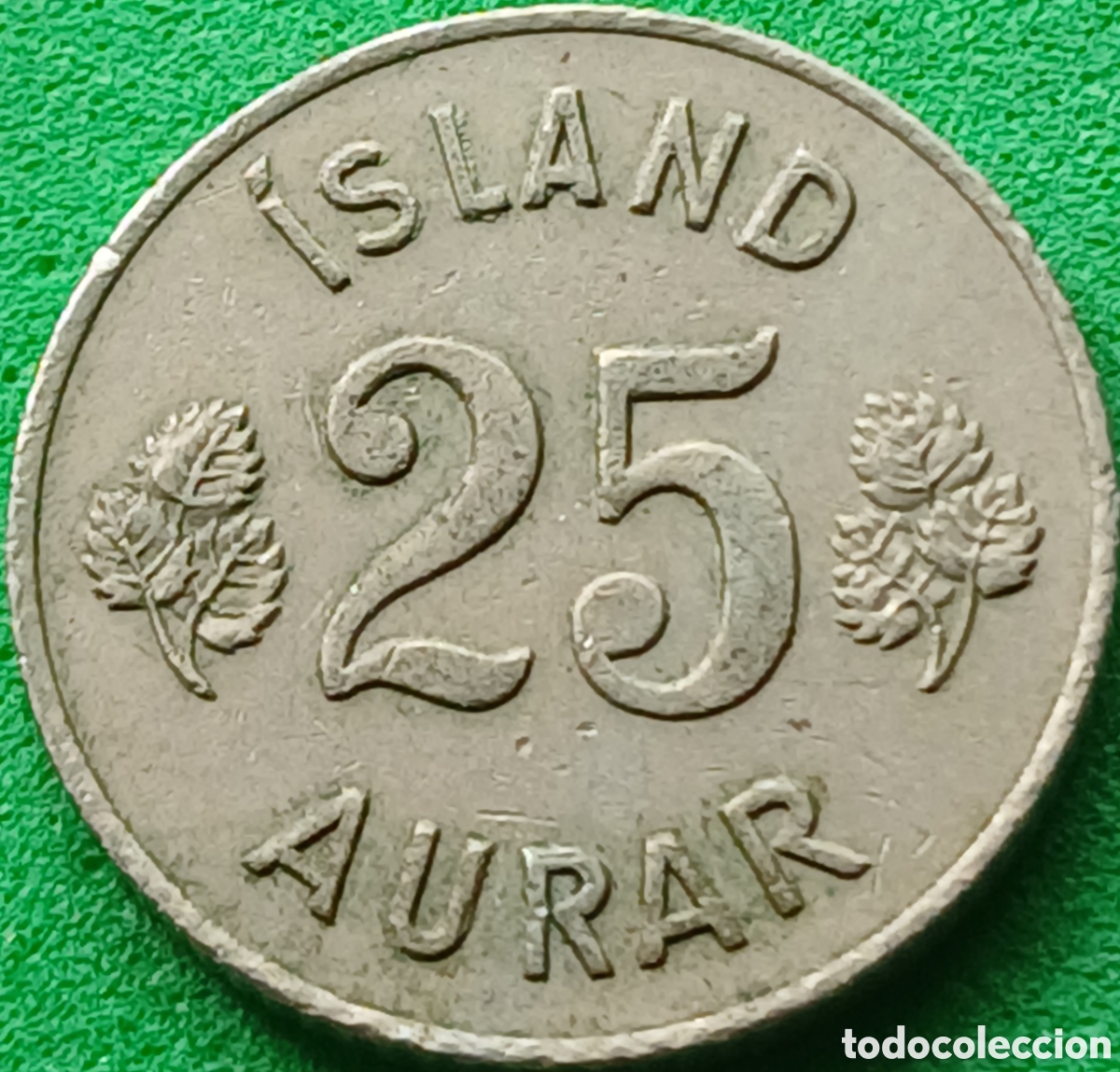 Monedas antiguas de Europa: Islandia 25 aurar 1961 km#11