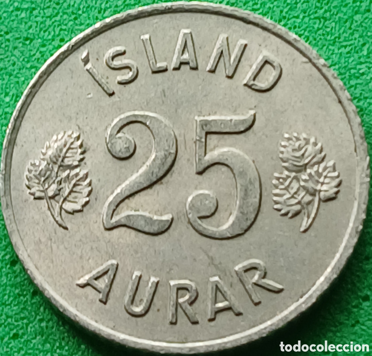 Monedas antiguas de Europa: Islandia 25 aurar 1963 km#11