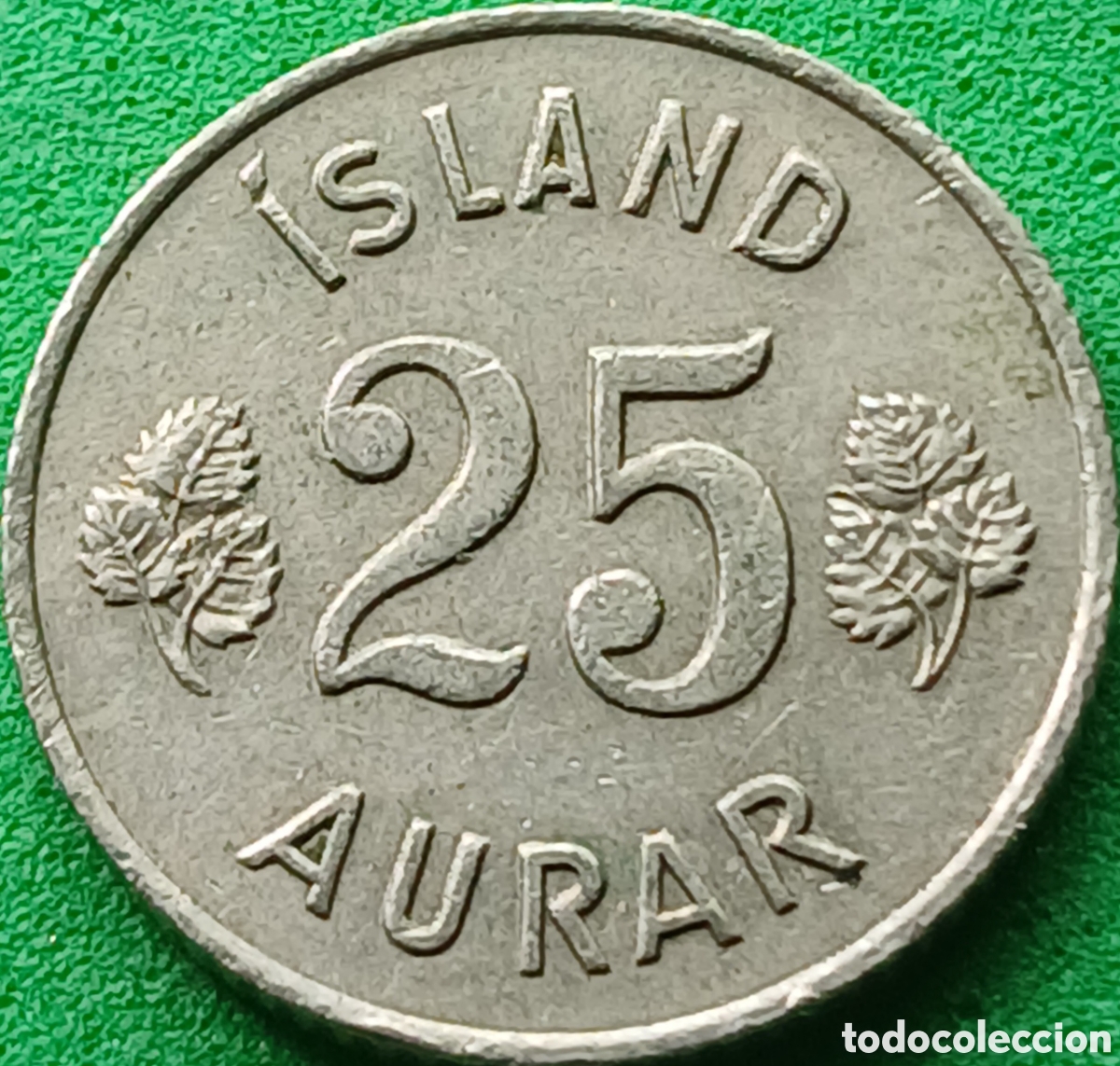 Monedas antiguas de Europa: Islandia 25 aurar 1966 km#11