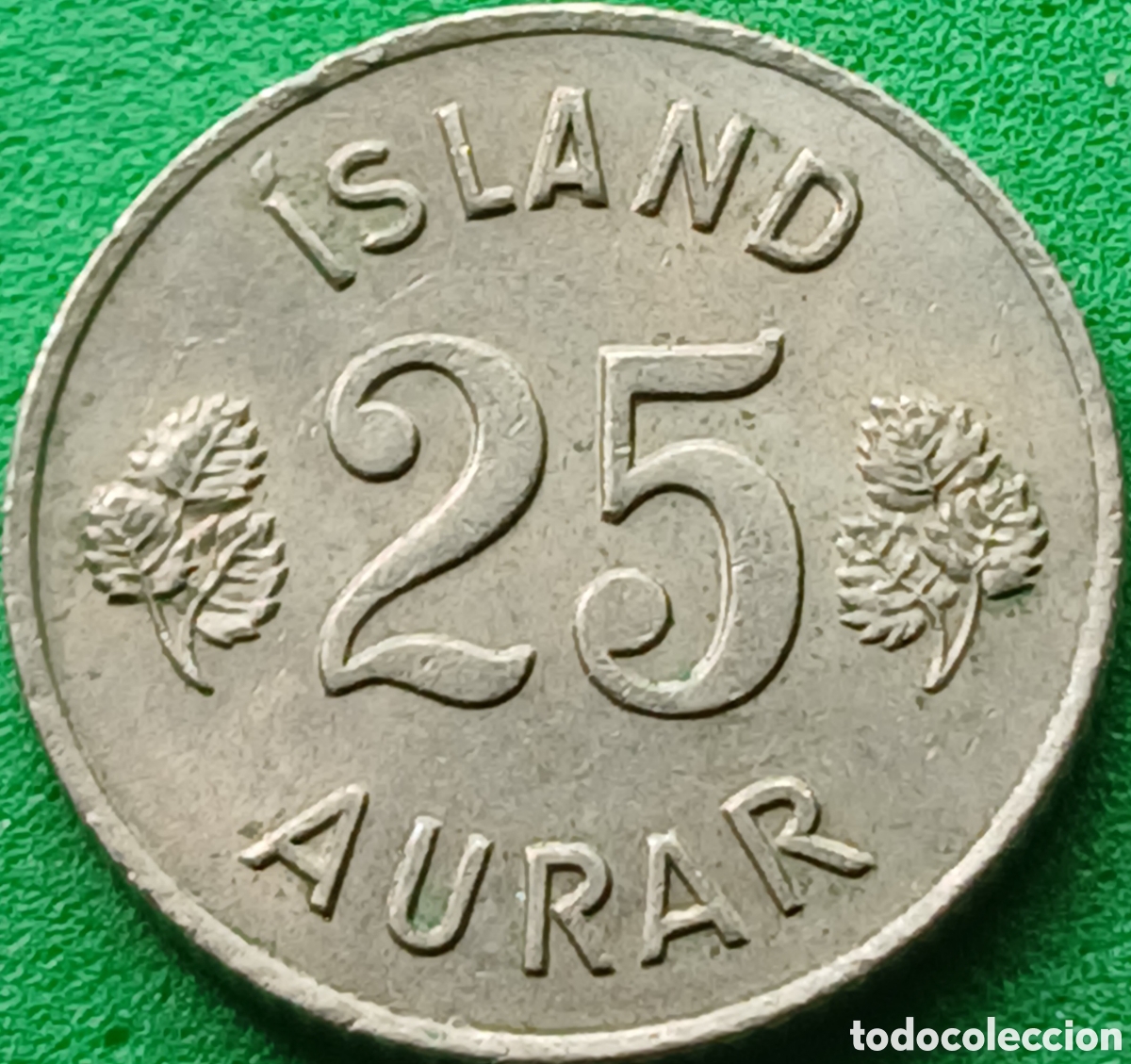Monedas antiguas de Europa: Islandia 25 aurar 1967 km#11